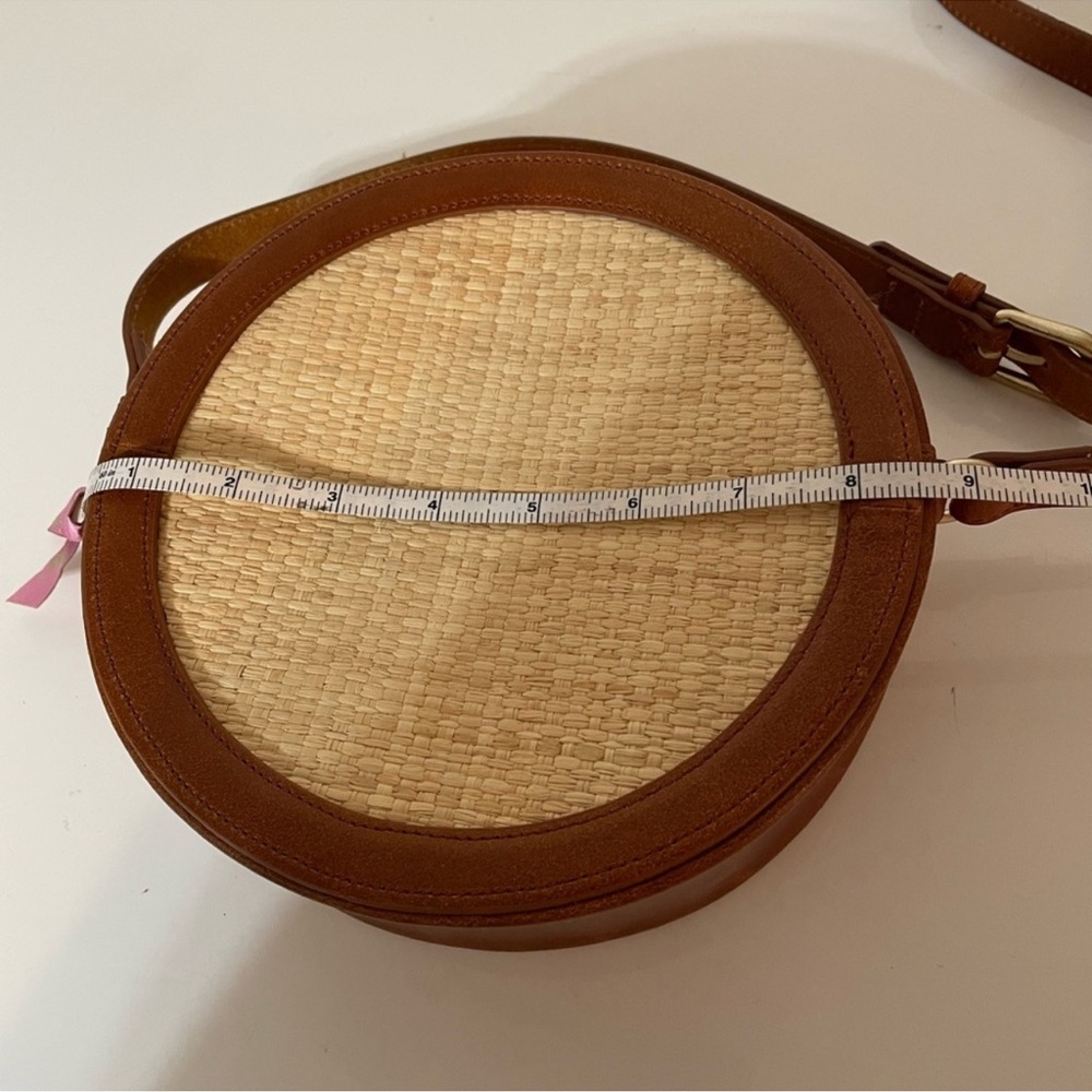 Madewell Leather Cane Round Circle Bag